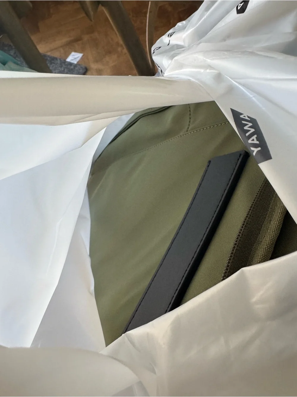 Away Olive Green Garment Duffel NWT